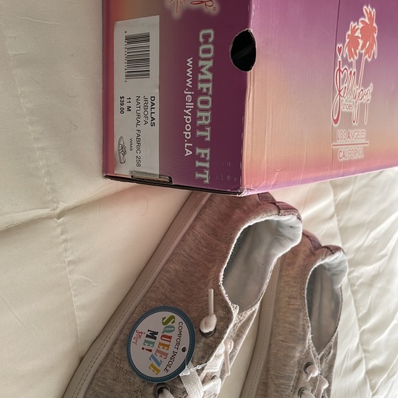 Jellypop sneakers lace up natural fabric size 11 NWT - Picture 9 of 9